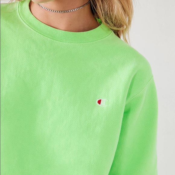 Champion Reverse Weave Neon Pullover Sweatshirt - Picture 2 of 6